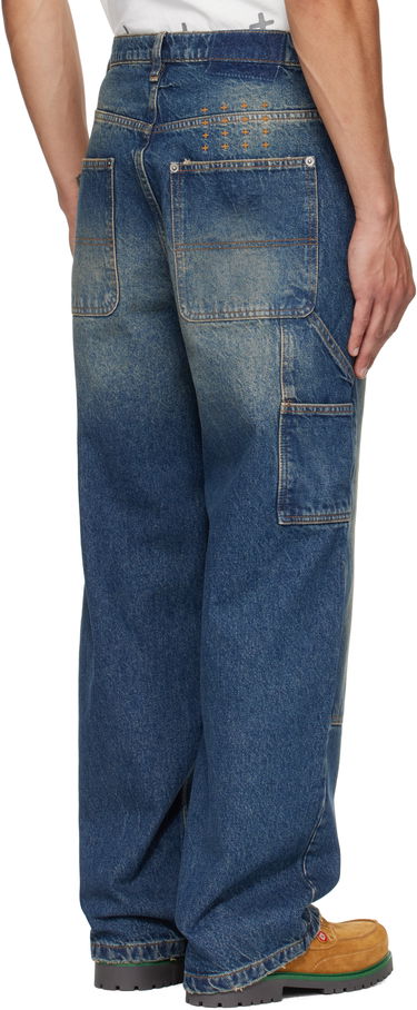 Jeans Ksubi Maxx Operator Rodeo Distressed Carpenter Loose Fit Jeans Blå | MFA25DJ034, 2