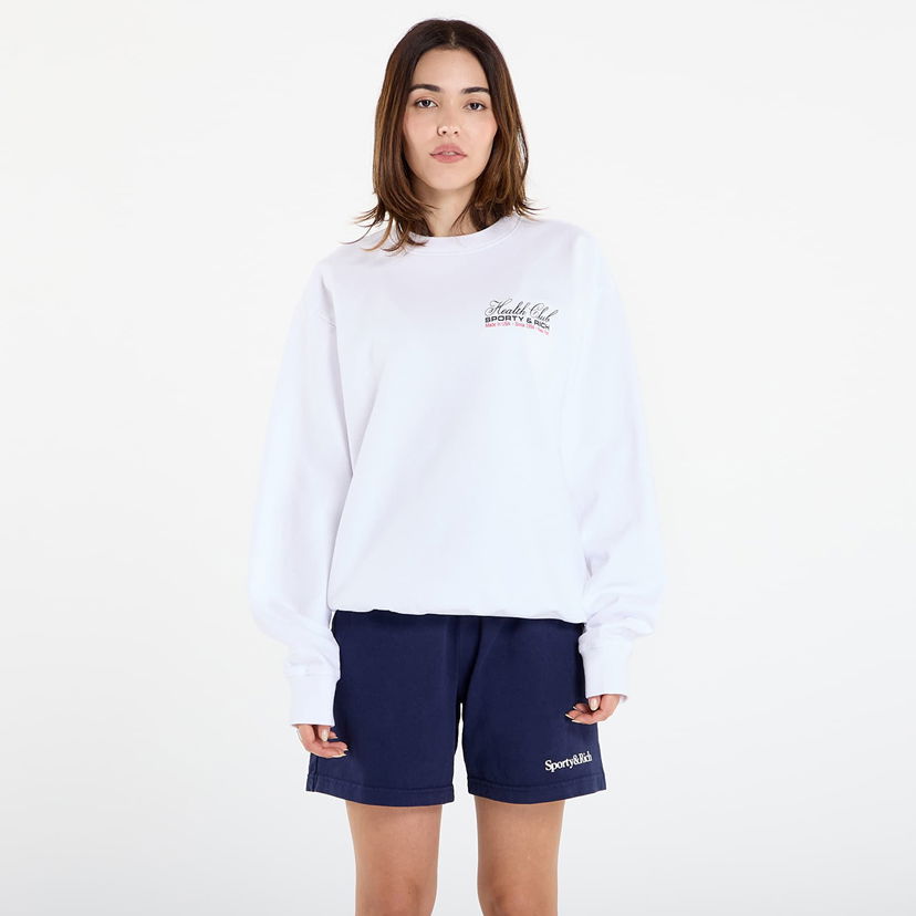 Sweatshirt Sporty & Rich Sporty & Rich Health Club Crewneck Sweatshirt Hvid | ST071602015WH01
