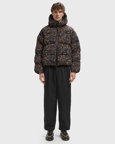 Puffer jakke Diesel Spider Print Puffer Jacket Sort | A18760-0AJFX-900A, 2