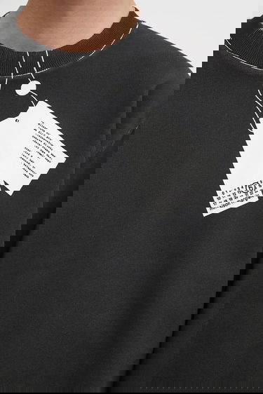 Sweatshirt Maison Margiela MM6 Maison Margiela Printed Sweatshirt Sort | SH2GU0023.M25024.101, 3