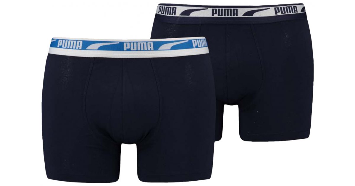 Boksere Puma Multi Logo 2-pack Boxers Sort | 701221416-002, 1