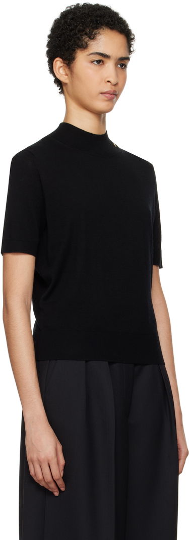 Jersey Anine Bing Anine Bing Women's Monique Mock Neck Sweater Sort | A-09-9267-000, 1