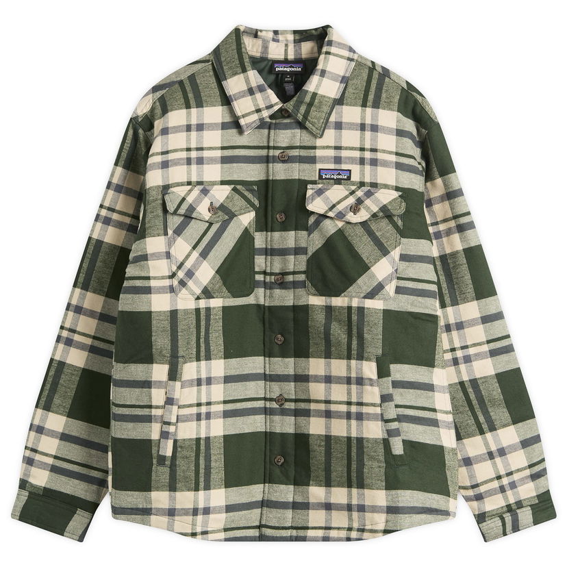 Skjorte Patagonia Lightweight Insulated Fjord Flannel Shirt Grøn | 20386-AGRN