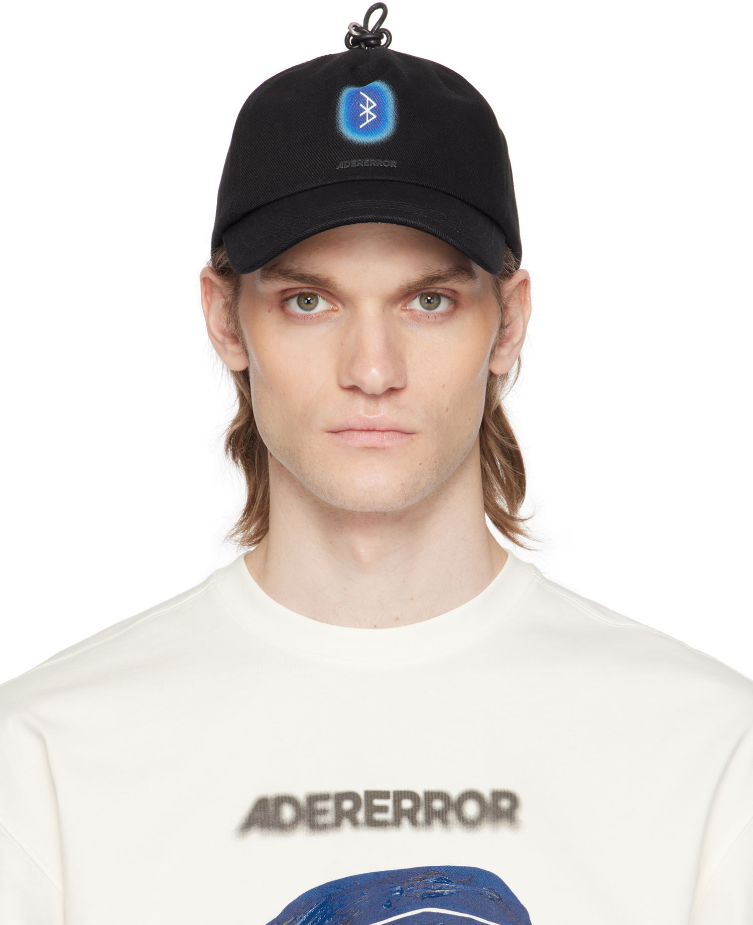 Kasket ADER ERROR ADER error 'Blue Net' Baseball Cap Sort | BO01SSHW0206BK, 0