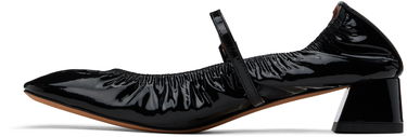 Sneakers og sko LANVIN Heeled Mary Jane Ballerina Flats Sort | FW-BAMB04-GLOS-H24, 2