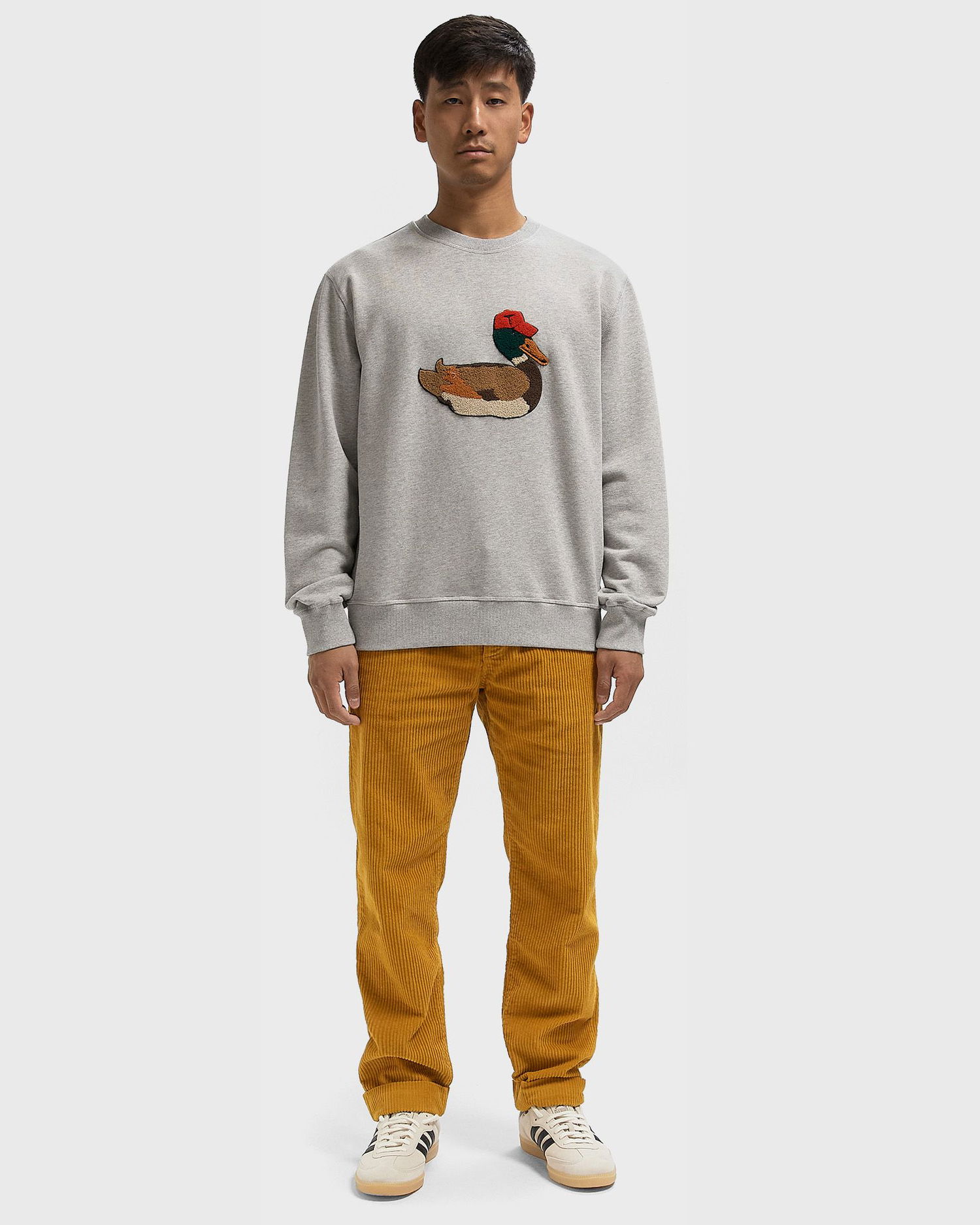 Sweatshirt Edmmond Studios Duck Hunt Sweatshirt Grå | 325-40-01840, 1