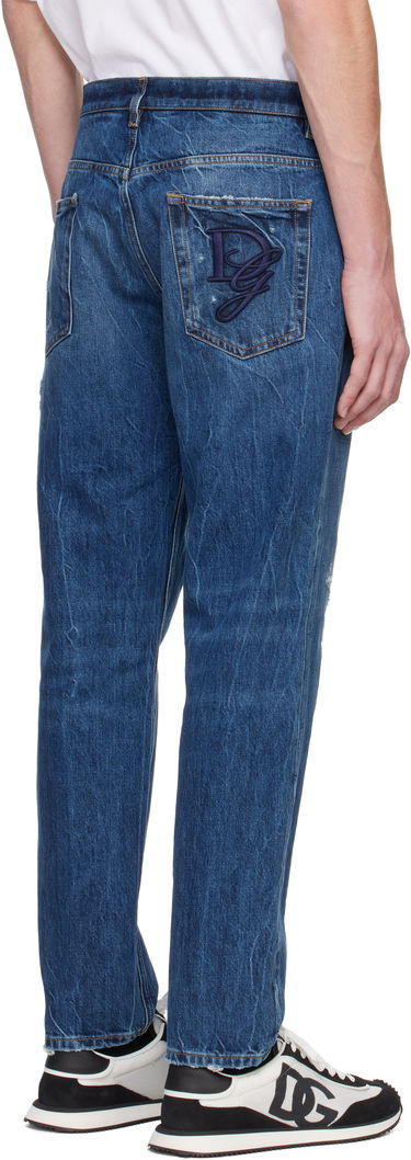 Jeans Dolce & Gabbana Dolce&Gabbana Loose Fit Jeans Blå | GYJDAZG8KE9, 2