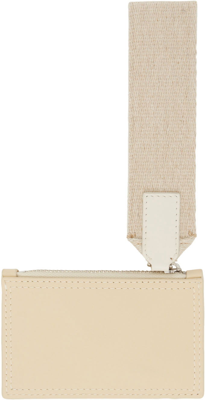 Tegnebog Jacquemus Off-White 'Le Porte Nastrinu' Card Holder Beige | 22H226SL011-3088, 1