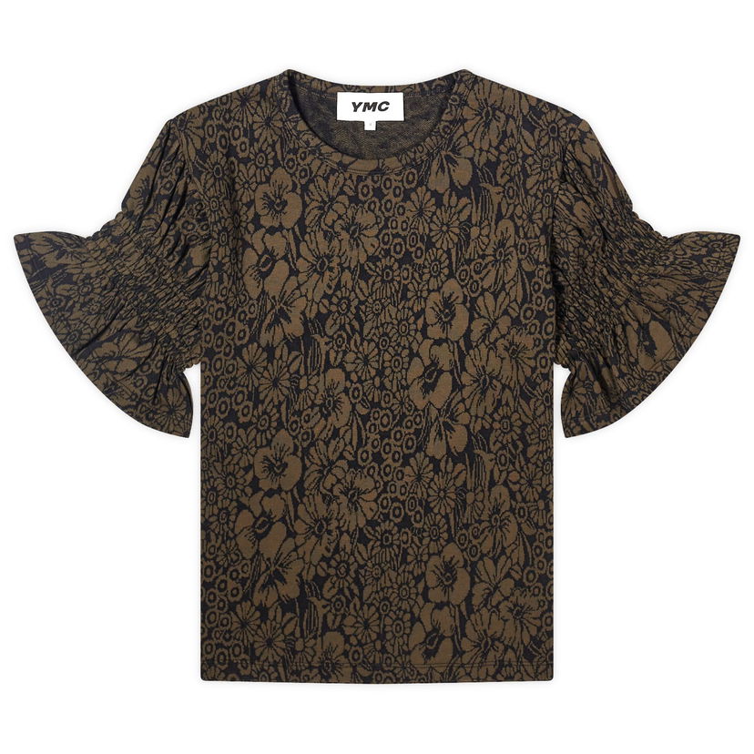 T-shirt YMC Jane Floral T-Shirt Brun | Q6WME-01