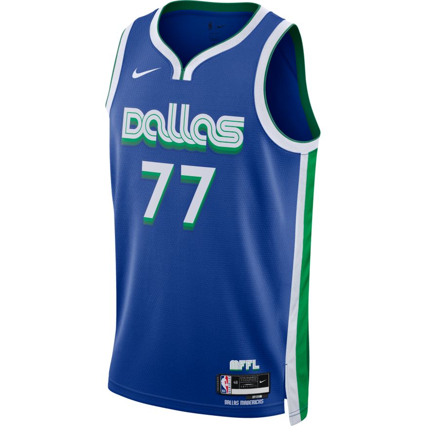 Jersey Nike Dri-FIT NBA Luka Doncic Dallas Mavericks City Edition 2022 Swingman Jersey Blå | DO9590-497, 0