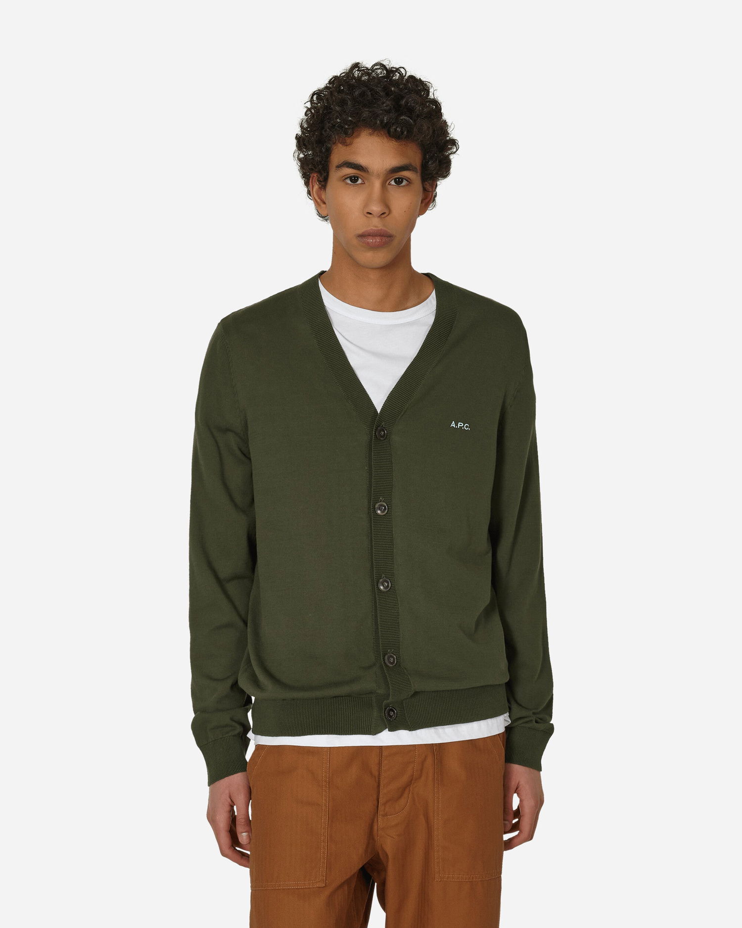 Sweater A.P.C. Curtis Cardigan Grøn | COEZJ-H22256 JAC, 0