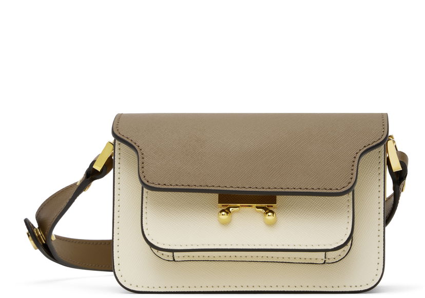 Håndtaske Marni Marni Kids Trunk Shoulder Bag Beige | M00998