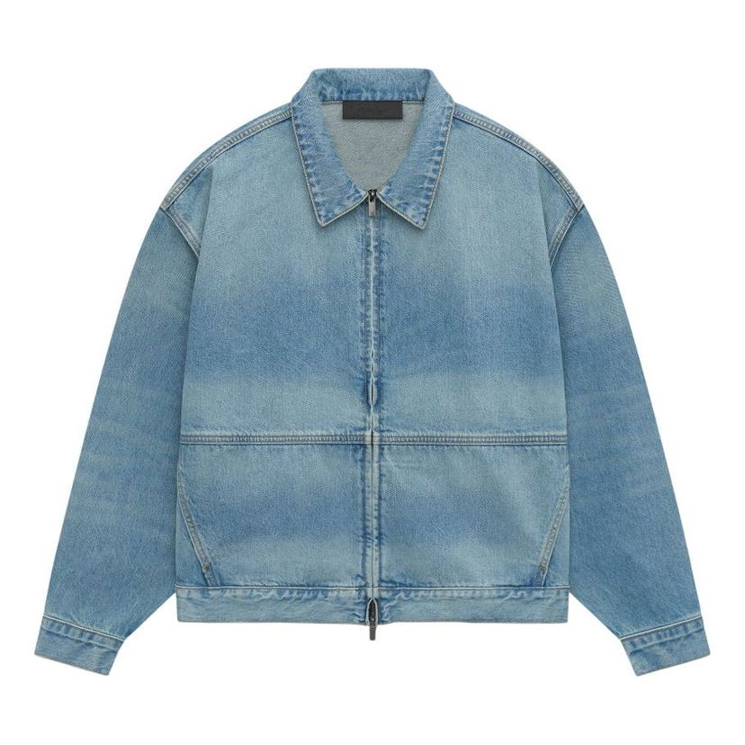 Jakke Fear of God Fear of God Essentials SS25 Trucker Denim Jacket Blå | 202HO244270F