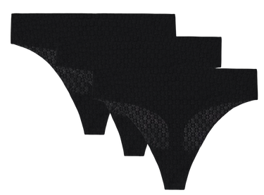 Trusser Under Armour SOLID Thong 3 Pack Sort | 1390412-001, 0