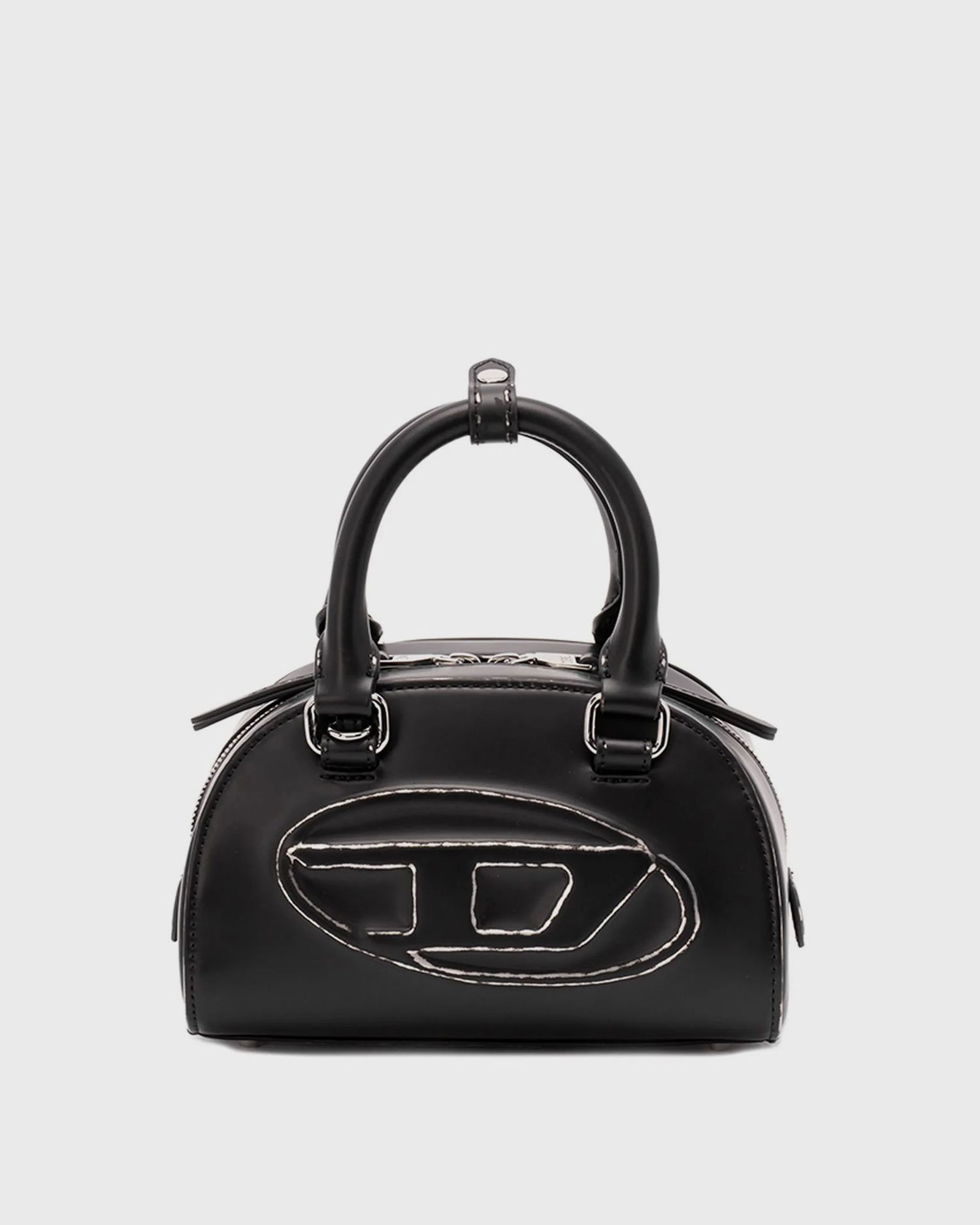 Håndtaske Diesel 1DR 2.0 1DR Dome Crossbody Bag Sort | X10369-P8630-HA578, 0