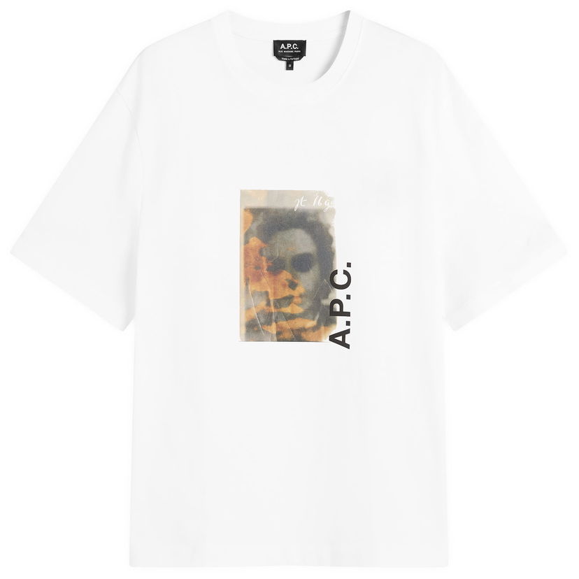T-shirt A.P.C. Jean Portrait T-Shirt, Size Small Hvid | COGYK-M26549-AAB
