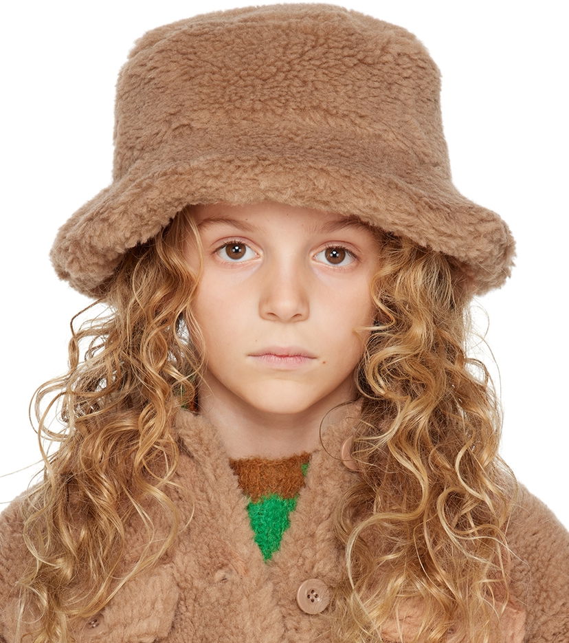 Hat STAND STUDIO Stand Studio Kids Wera Faux-Fur Bucket Hat Brun | 61526-9040