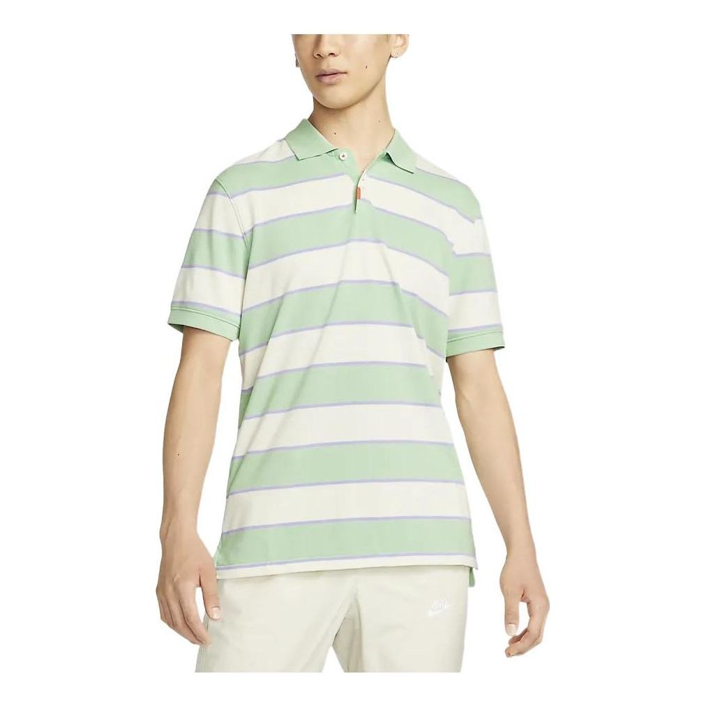 Polo skjorte Nike Stripe Short Sleeve Polo Shirt Grøn | DH0901-308, 0