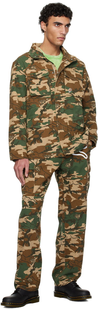 Jakke BBC IceCream ICECREAM Running Dog Woodland Camo M65 Jacket Grøn | IC24S35, 3