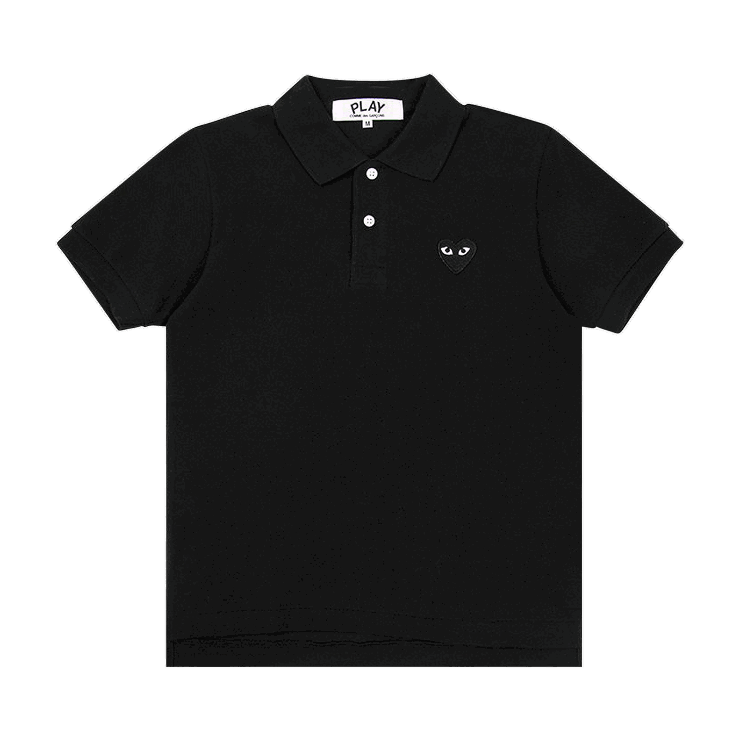 Polo skjorte Comme des Garçons PLAY Black Emblem Polo Shirt Sort | AZ T065 051 1, 0