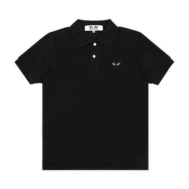 Polo skjorte Comme des Garçons PLAY Black Emblem Polo Shirt Sort | AZ T065 051 1, 0
