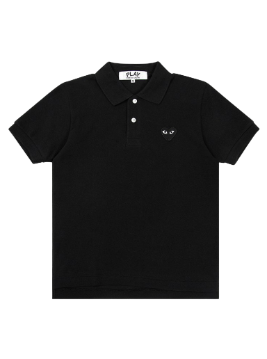 Polo skjorte Comme des Garçons PLAY Black Emblem Polo Shirt Sort | AZ T065 051 1