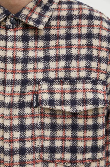 Skjorte BILLIONAIRE BOYS CLUB Men's Regular Fit Embroidered Checked Shirt Blå | B24429, 3