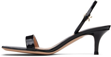 Tilbehør Gianvito Rossi Gianvito Rossi Ribbon Kitten Heel Sandals Sort | G32091-55RIC-VER, 2