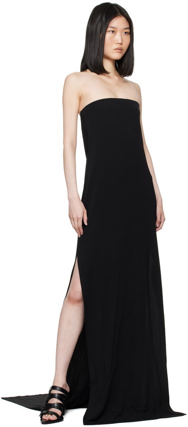 Kjole Ann Demeulemeester Strapless Maxi Dress Sort | 2401-W-JDR30-FA433-099, 3