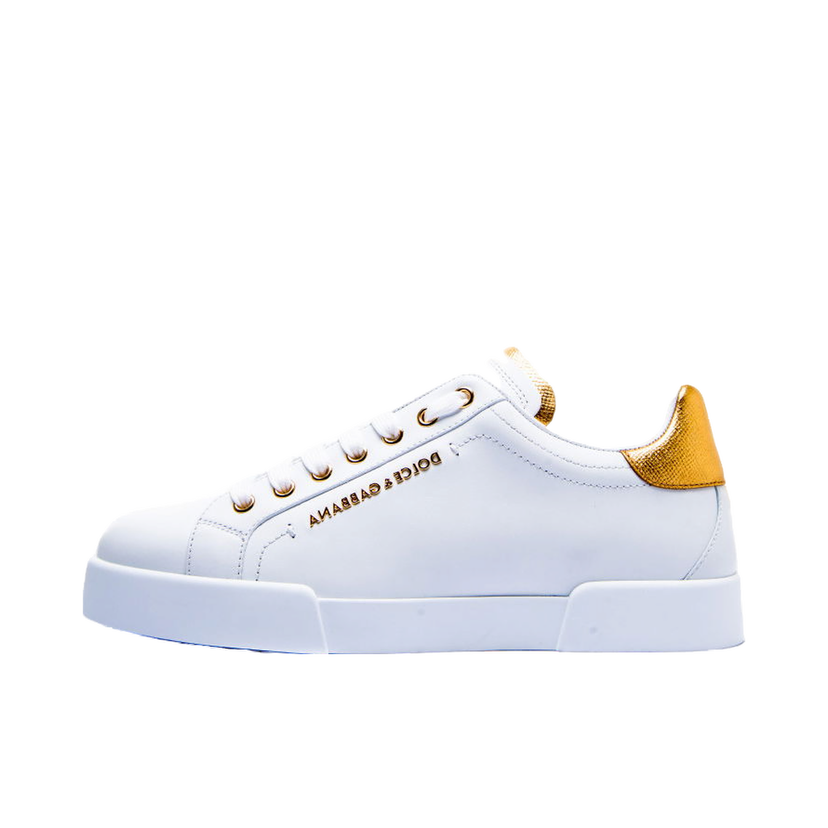 Sneakers og sko Dolce & Gabbana Portofino Light White Gold Hvid | CS1787-AN298-8B996