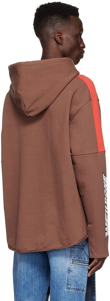 Sweatshirt We11done We11done Cotton Hoodie Brun | WD-TH1-22-556-U-BR, 2