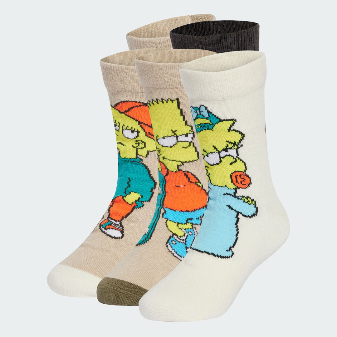 Sokker adidas Performance The Simpsons Crew Socks 3 Pairs Beige | JM4473, 0
