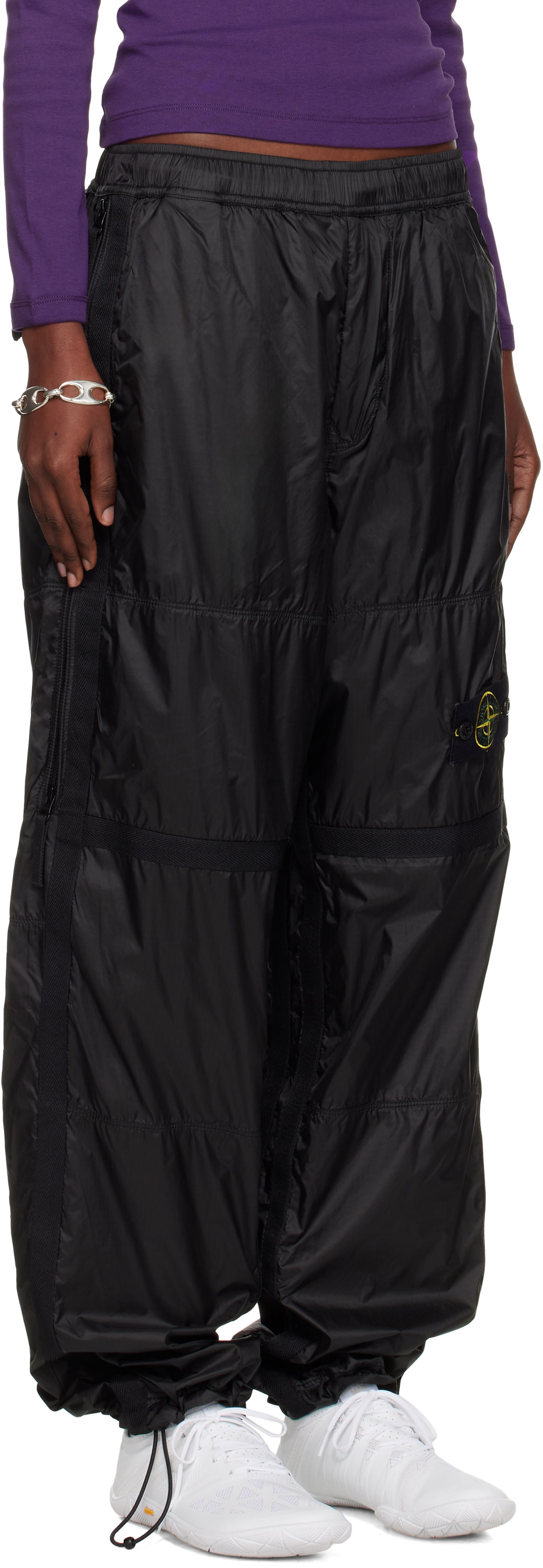 Bukser Stone Island Stone Island Ripstop Light HT Nylon Trousers Sort | K2S15 3100027 S0163, 1