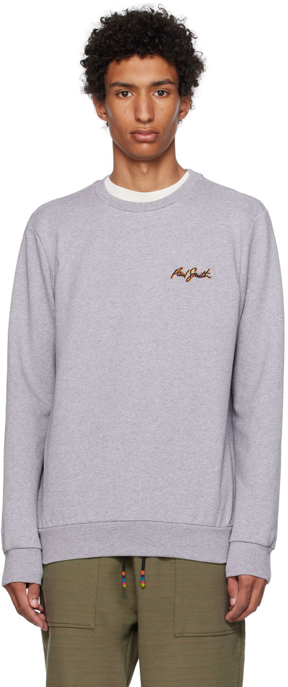 Sweater Paul Smith Paul Smith Embroidered Sweatshirt Grå | M1R-302S-LP3994