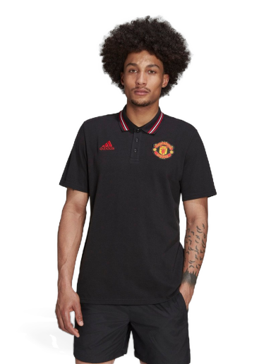 Polo skjorte adidas Originals Manchester United DNA Polo Shirt Sort | HE6664