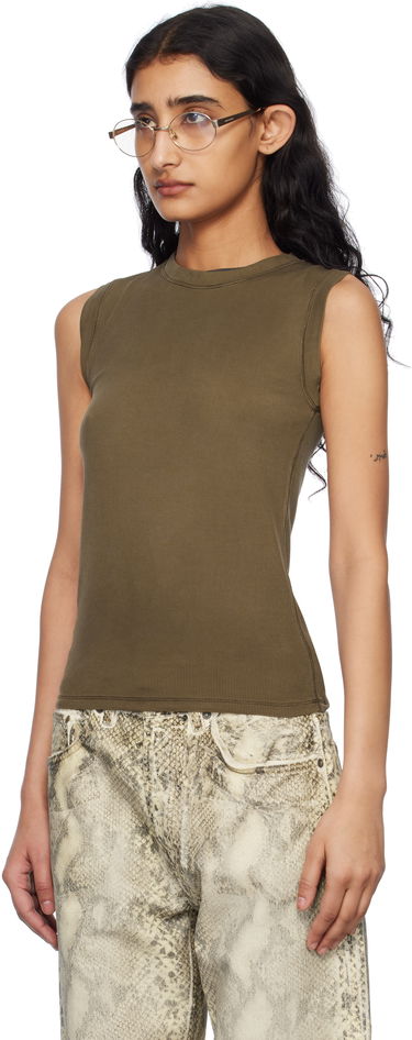 Tanktop Acne Studios Acne Studios Ribbed Tank Top Grøn | AL0437-, 3