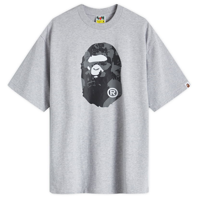 T-shirt BAPE Shark College Logo T-Shirt Grå | 001TEK801306M-GRA