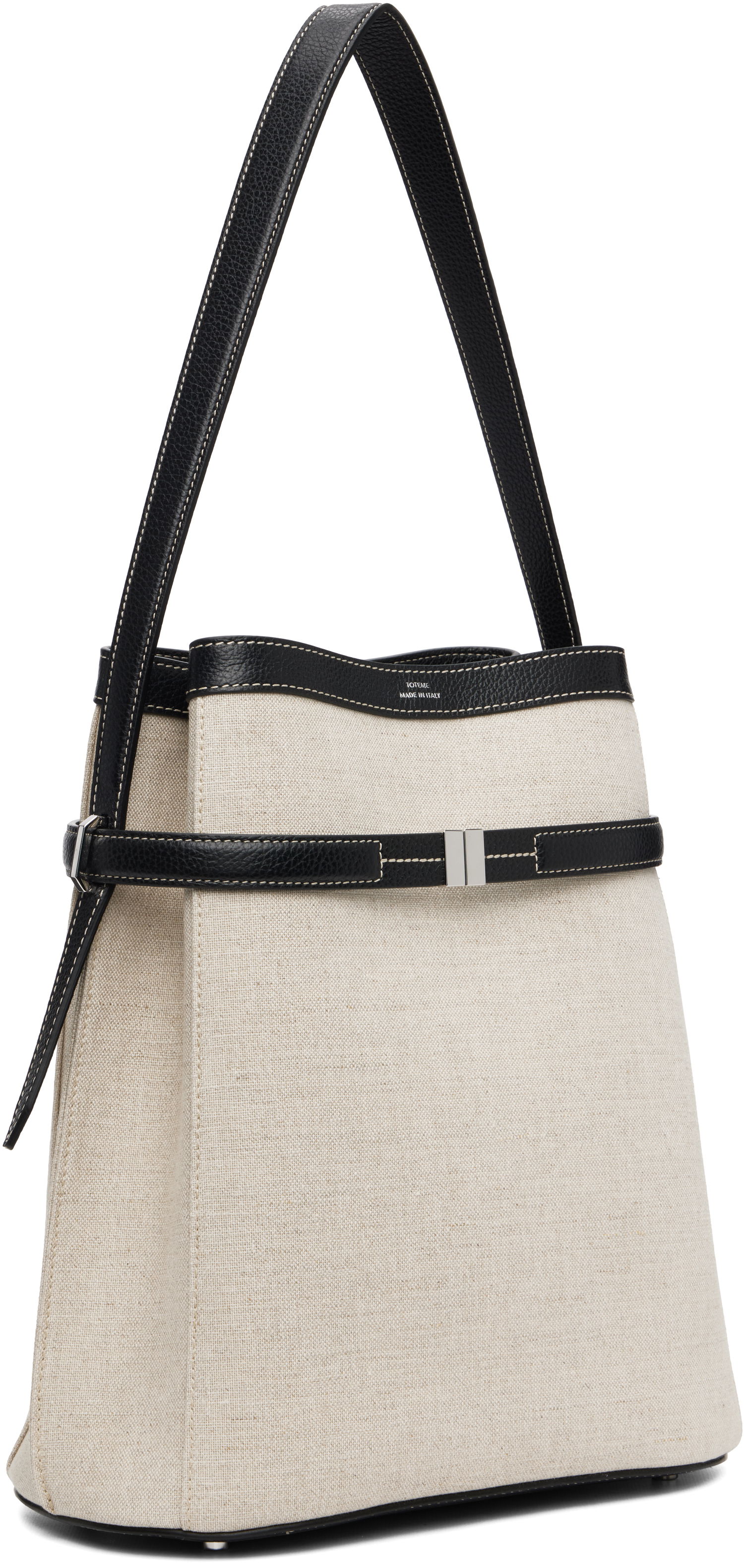 Håndtaske TOTEME TOTEME Belted Canvas Bucket Bag Beige | 244-WAL0048-FB0234, 1
