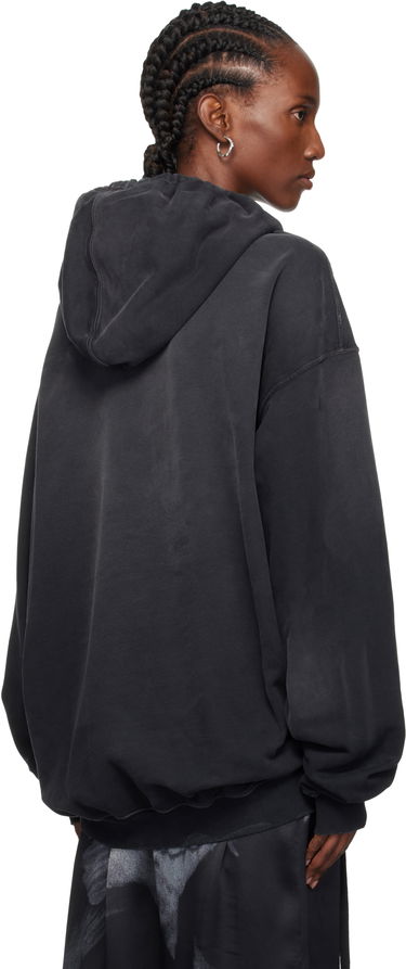 Sweatshirt Ann Demeulemeester Ann Demeulemeester Anne Marie 'Doves' High Comfort Hoodie Sort | 2520-W-JSW01-55-FA639-098, 2