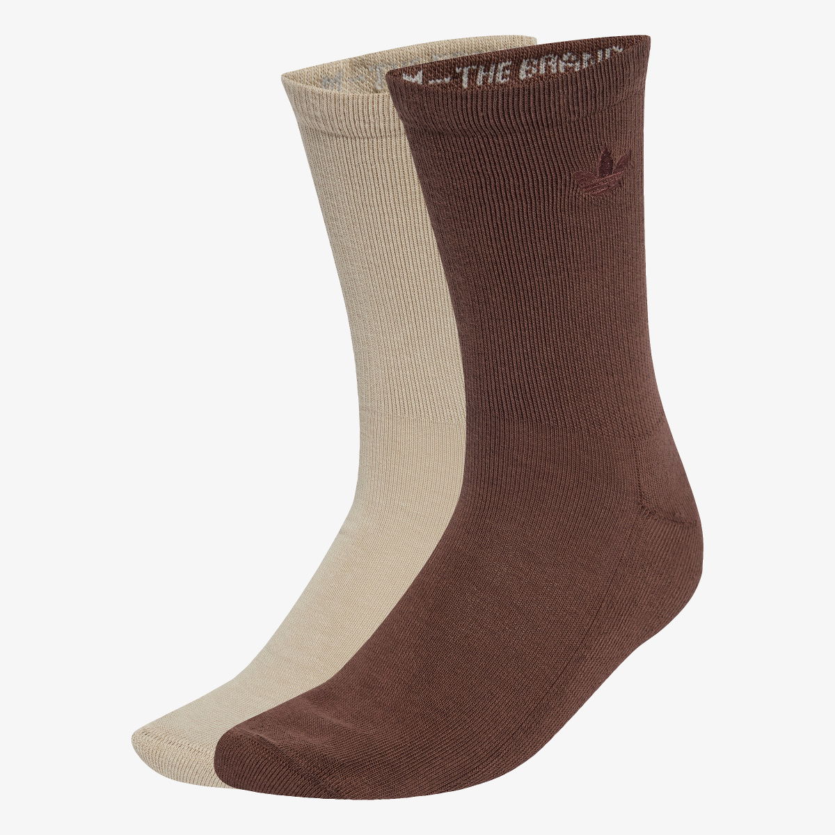 Sokker adidas Performance Two-Toned Crew Socks - 2 Pairs Brun | JV6043, 1