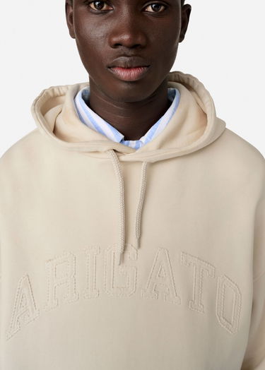 Sweatshirt AXEL ARIGATO Logo-Embroidered Fleece Hoodie Beige | A3022002, 5