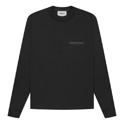 T-shirt Fear of God Essentials Long Sleeve Tee Sort | FOG-FW21-200, 0