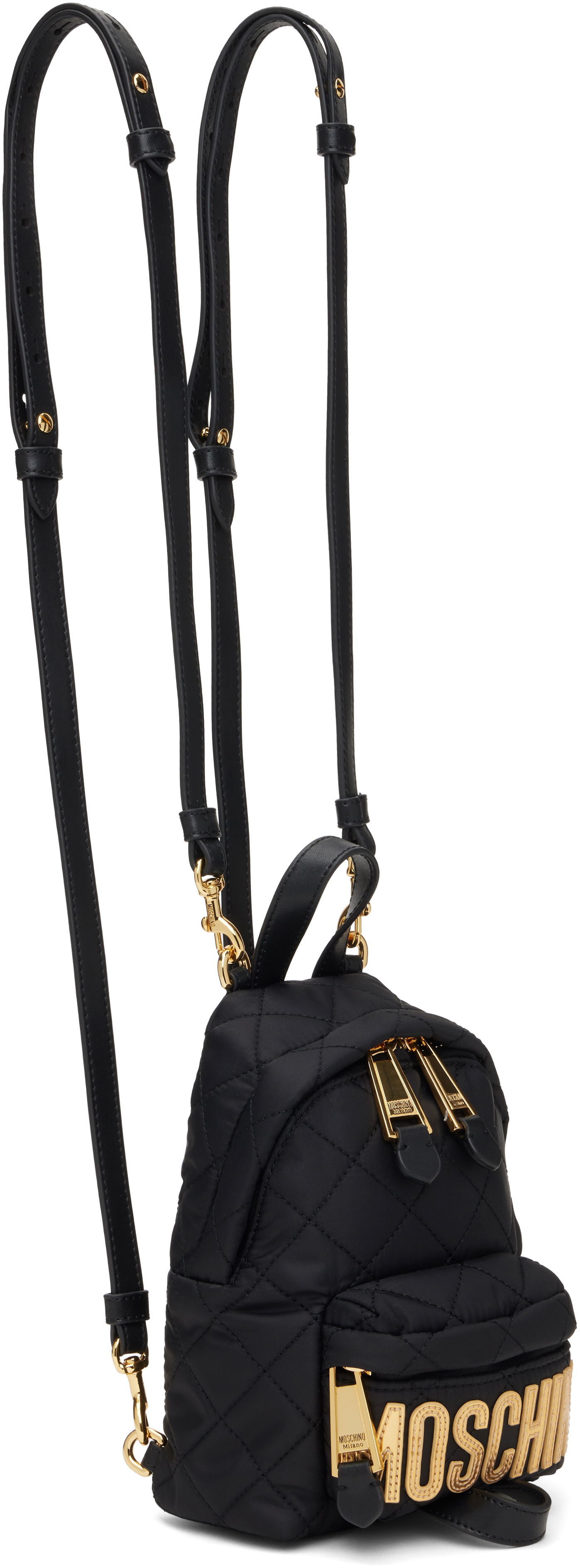 Rygsæk Moschino Moschino Quilted Mini Backpack Sort | MC4601PP1M 251MOO11 00B, 1