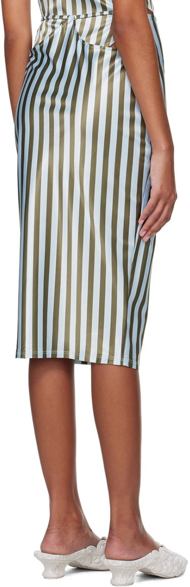 Nederdel Miaou Miaou Verona Striped Midi Skirt Blå | 4033SS3DVG, 2