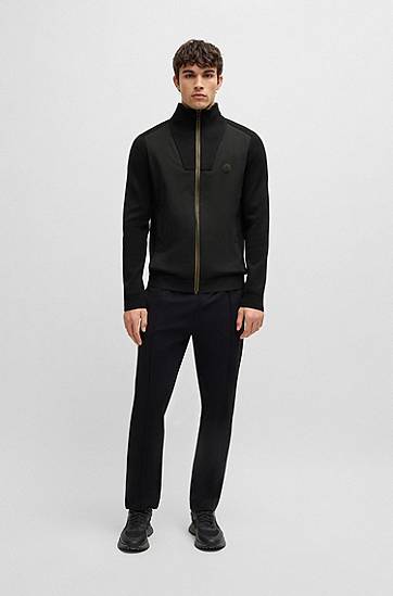 Sweater BOSS Knitted Jacket with Double B Monogram Sort | 50528940, 1