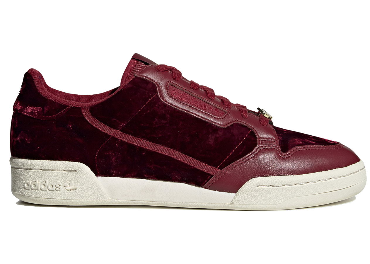 Sneakers og sko adidas Originals Continental 80 Collegiate Burgundy Velvet Bourgogne | EH0173, 0