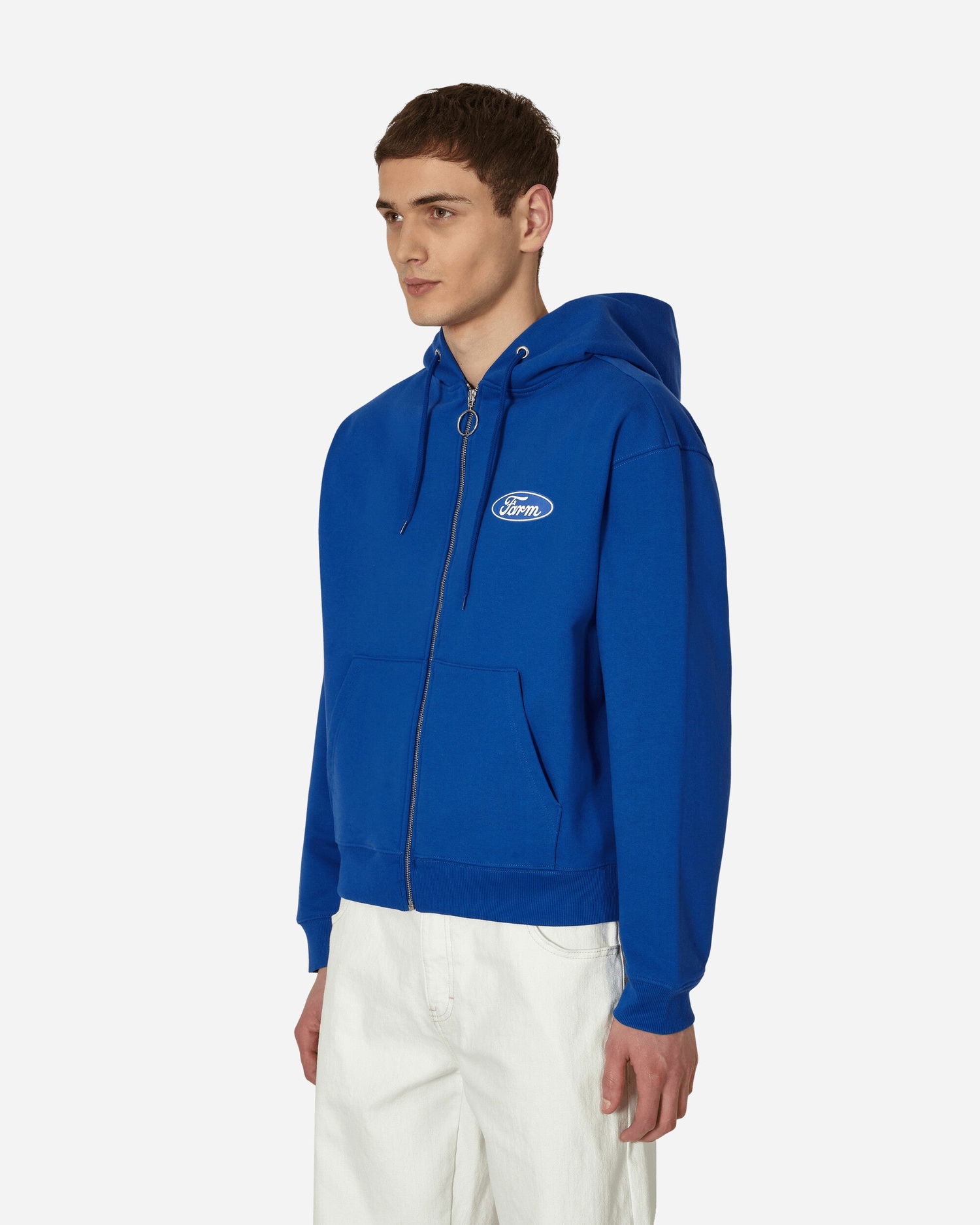 Sweatshirt Sky High Farm Quil Lemons Farm Zipped Hooded Sweatshirt Blå | SHF03T221 1, 1