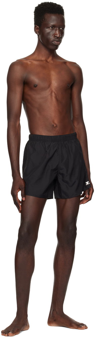 Badetøj Courrèges Swim Shorts with Embroidered Logo Sort | 123JMB014PL0103, 3