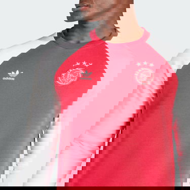 Sweatshirt adidas Performance Ajax Amsterdam Essentials Trefoil Crew Sweat Rød | IL6041, 5