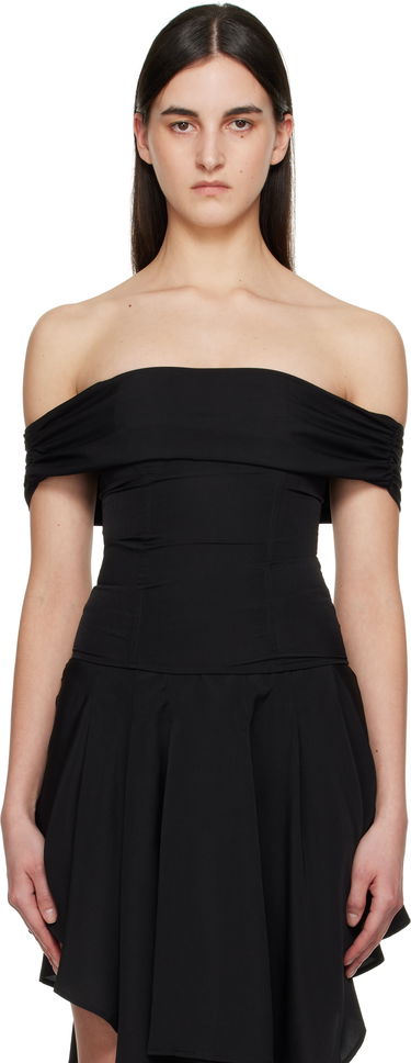 Kjole Miaou Miaou Magda Off-The-Shoulder Top Sort | 7090GGTBLK, 0